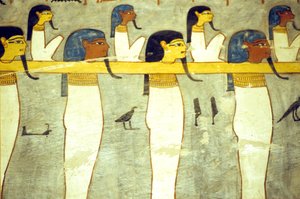 Gods of the Underworld Tethered to Hathor