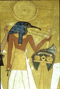God Thoth Introducing the Deceased to Osiris by School Egyptian