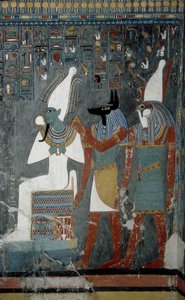 Luxor, Thebes: Valley of the Kings, Tomb of Horemheb (-1343 - -1314), Egyptian Pharaoh on which the Goddess Isis Appears by School Egyptian
