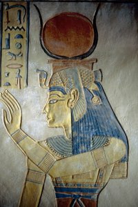 Valley of the Queens. Tomb of a son of Ramses II, The Goddess Isis, Luxor, Thebes by School Egyptian