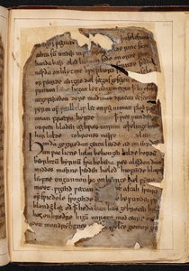 A page of Beowulf from folios sometimes called The 