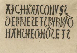 Barton under Needwood Church - Inscriptions by School English