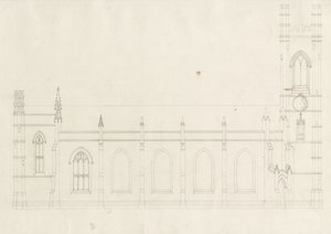 Burton-upon-Trent - Holy Trinity Church by School English