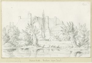Burton-upon-Trent - Nether Hall: Pencil Drawing by School English
