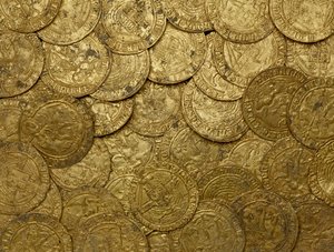Complete Tudor gold hoard, the Asthall Hoard, from Asthall