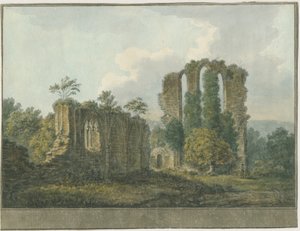 Croxden Abbey: Water Colour Painting