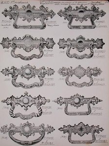 Door Knockers, from a Trade Catalogue of Domestic Goods and Fittings, c.1890-1910 by School English