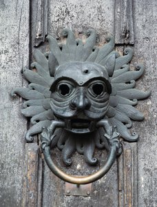 Durham Cathedral Sanctuary Knocker, copy of 12th century bronze original