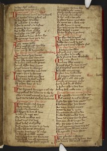 Novele cirurgerie, excerpt. A collection of medical recipes in Anglo-Norman verse by School English