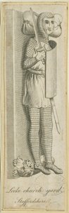 Leek Churchyard - Knight: engraving, nd [?18th cent] by School English