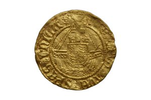 Tudor coin from the Asthall Hoard by School English