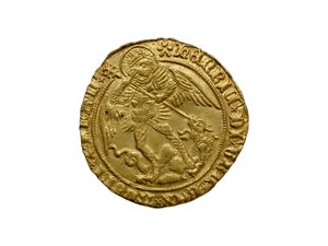 Tudor coin from the Asthall Hoard by School English