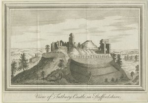 Tutbury Castle - East View by School English