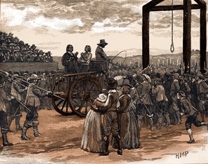 Tyburn During the Reign of King Charles I (print) by School English