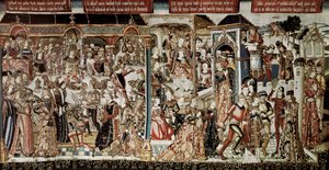 The Feast of King Ahasuerus. Book of Esther: King Ahasuerus (Xerxes I) Gave a Splendid Feast for the Nobles of His Kingdom by School Flemish