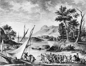 Arrest of French Ambassadors Charles Louis Huguet de Semonville and Hugues Bernard Maret in Novate on 25 July 1793 by School French