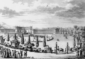 French Revolution: Fete for the triumphant entrance of the monuments of science and arts in France on 28 July 1798 under the orders of Consul Napoleon Bonaparte (looting campaign)