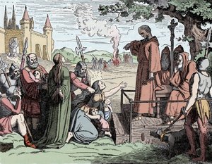 Jews Condemned to be Burnt Alive in the Middle Ages by School French