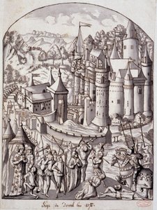 Siege of Derval (Brittany) in the Year 1375 by School French