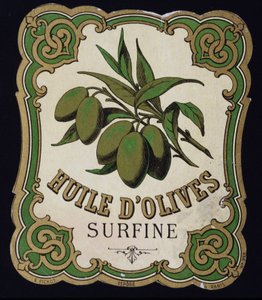 Surfine Olive Oil Label by School French