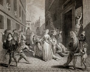 Terror (1793-1794): Italian comedians (interpreting characters from the Commedia dell
