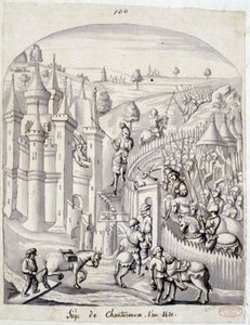 The siege of Chantoceaux, in the year 1420 by School French