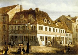 Birthplace of Composer Robert Schumann in Zwikau, Saxony by School German
