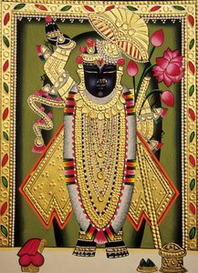 Lord Shrinathan Nathdwaran Miniature Painting on Paper