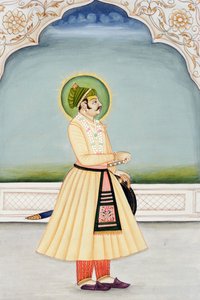 Miniature Painting of Maharaja Kishan Singh, Jaipur