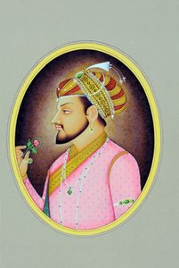 Miniature Painting of Mughal Emperor Shah Jahan