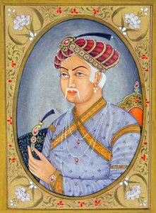Miniature Painting of Mughal Emperor Akbar