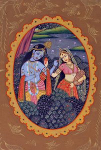 Miniature Painting of Radha Krishna