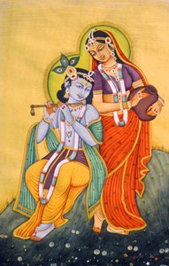 Miniature Painting of Radha Krishna