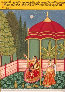 Miniature Painting on Paper, Gujri, Nathdwara School by School Indian