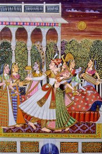 Mughal King and Queen Miniature Painting