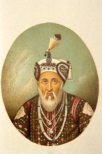 Portrait of Mughal Emperor Akbar Shah, India by School Indian