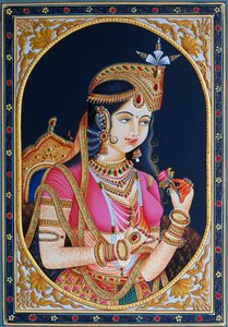 Portrait of Mumtaz Mahal by School Indian
