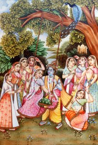 Radha Krishna Miniature Paintings