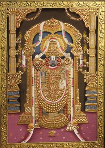 Tirupati Balaji Gold Embossed by School Indian