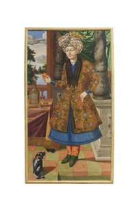 A Man in Persian Costume, Unknown Artist, Safavid Period by School Iranian