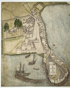The Castle and Town of Carrickfergus, Ireland by School Irish