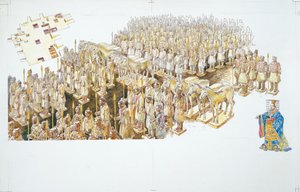 Terracotta Army in the tomb of Emperor Qin Shi Huang