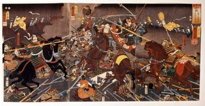 Battle of Kawa Nakajima. by Japanese School