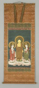 Buddha and Two Bosatsu by Japanese School