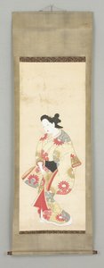 Female Figure in Floral Gown