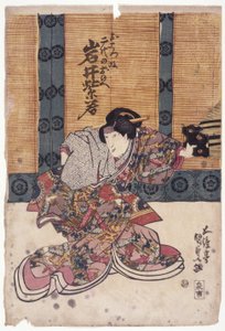Iwai Shijaku In Female Role by School Japanese