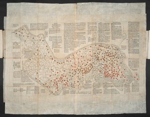 A Map of the Korean Peninsula Originally Created c.1820 by School Korean