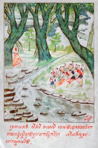 Mahajanaka Jataka by School Laotian