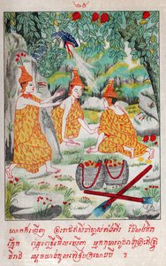 Suvana Sama Jataka (engraving, ca. 1910)