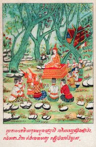 Temiya Jataka (engraving, ca. 1910) by School Laotian